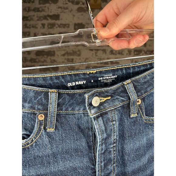 Old navy | women OG straight highrise denim button fly jeans - Picture 3 of 9